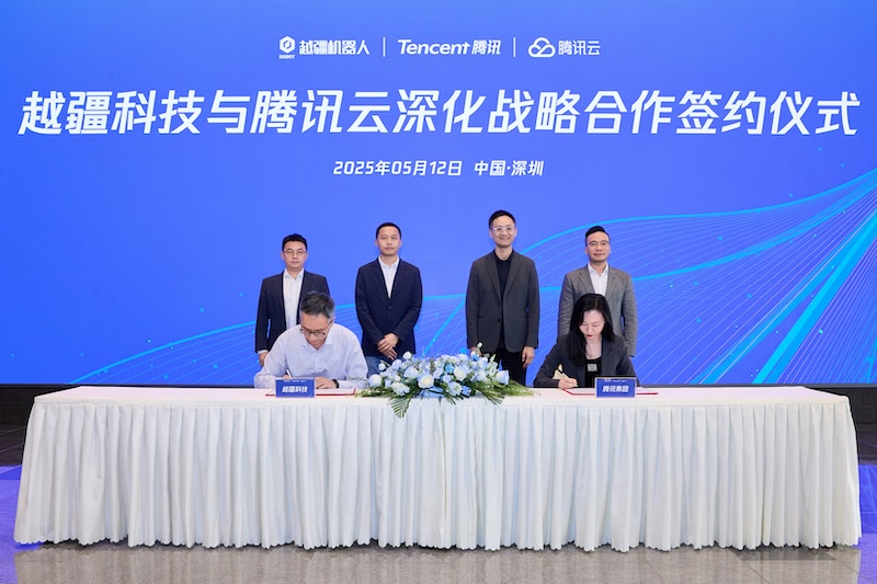 2025世界機器人大會，越疆DOBOT Atom Ⅱ，具身智能人形機器人，上下肢協同控制，多形態機器人平臺，毫米級精密操作，雙腦決策系統，全球頭部客戶驗證，具身智能商業化，開放生態平臺-越疆+騰訊！雙方聯手開啟深化戰略合作，加速人形機器人與具身智能技術創新及多場景應用落地